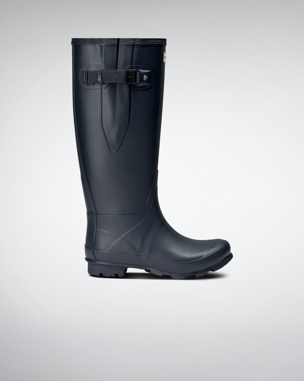 Women Hunter Norris Field | Wide Fit Rain Boots Navy | NZ-9267-XSTJ